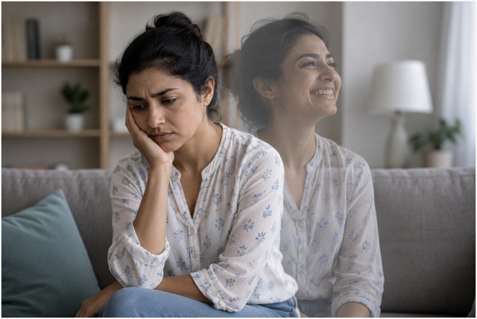 Mood changes that may occur in people with vitamin B12 deficiency.